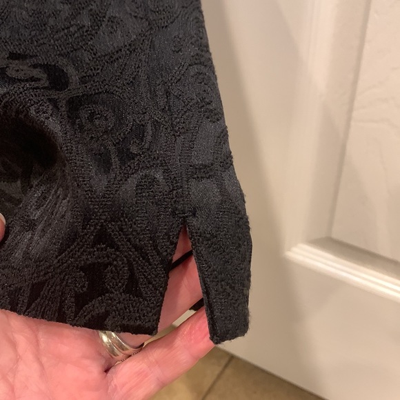 Black Patterned Pants - Picture 6 of 9